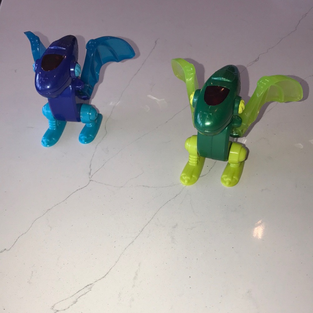 Vintage McDonalds Saga  Dino Chi Pterodactyl Toys 2002